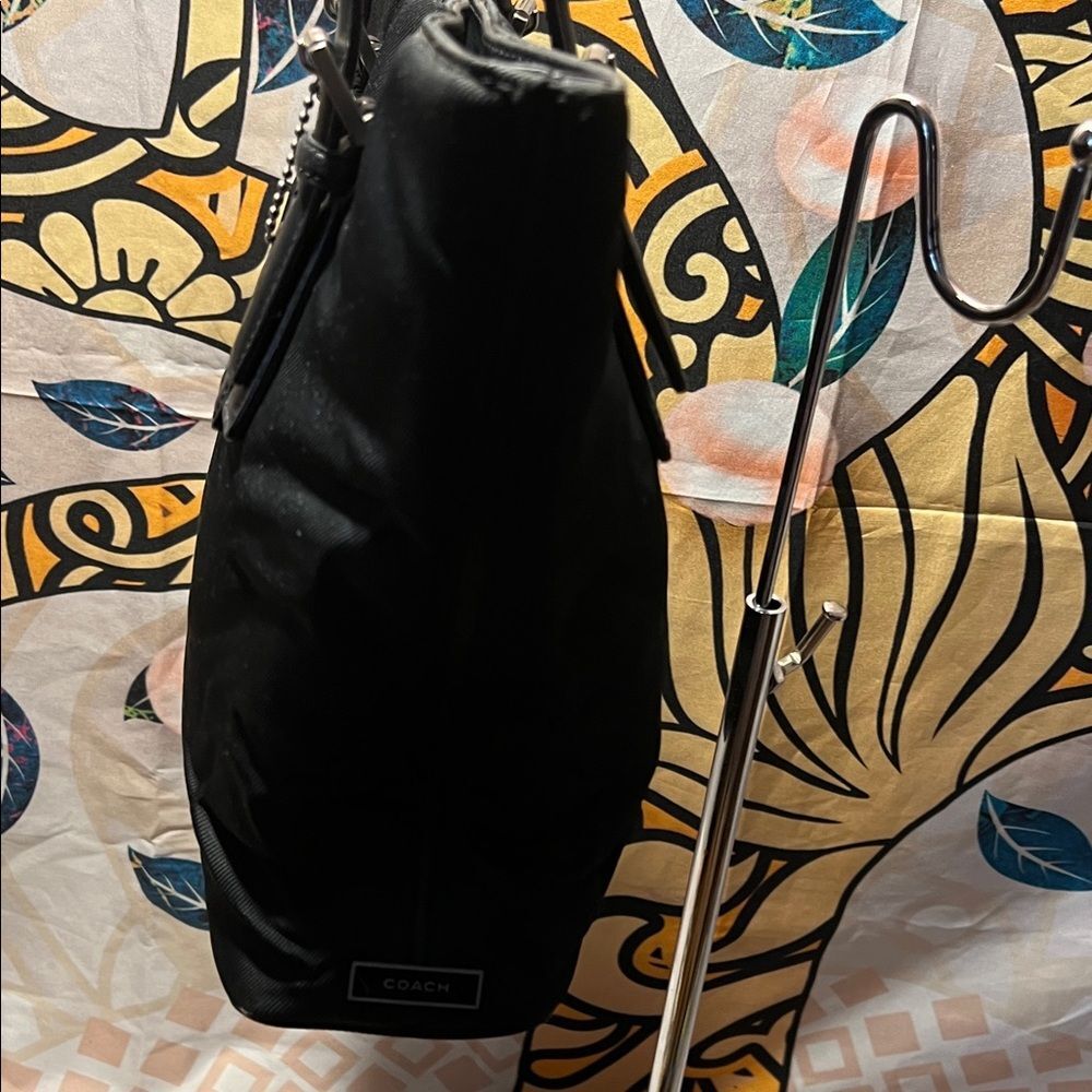 Vintage Coach Mercer Black Nylon Twill Tote - #9321 - Picture 5 of 13